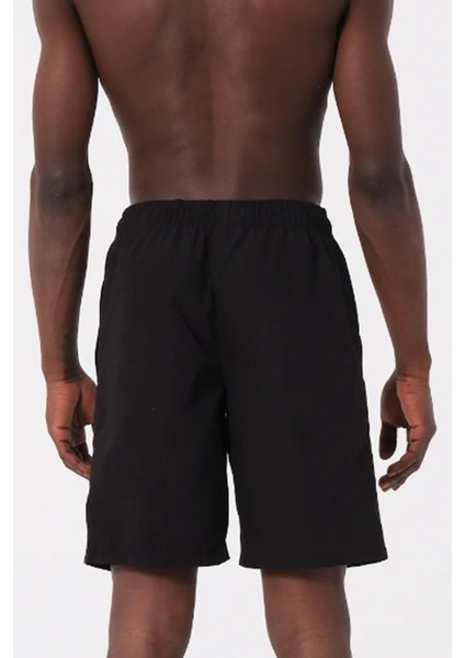 Siyah Uzun Boy Basic Model Su Itici Özellikli Düz Renk Erkek Plaj Deniz Şort Mayo - 2206-SIYAH indirimleri