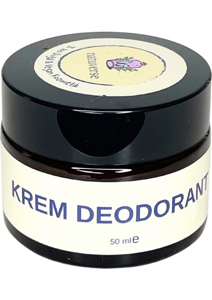 % 100 Doğal Vegan Krem Deodorant 50 ml