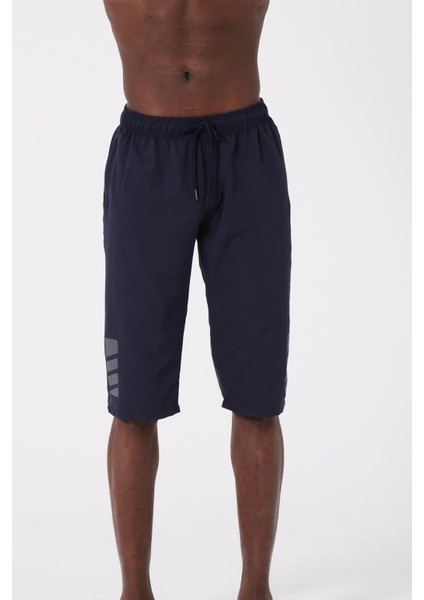 Miami Beach Lacivert Diz Altı Uzun Model Su Itici Özellikli Erkek Plaj Deniz Kapri Şort - DG341-LACIVERT fırsatları