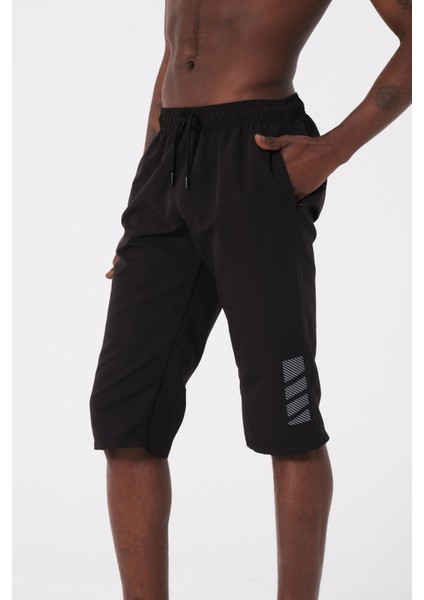 Miami Beach Siyah Diz Altı Uzun Boy Basic Model Su Itici Özellikli Erkek Plaj Deniz Kapri Şort - DG341-SIYAH fiyatları