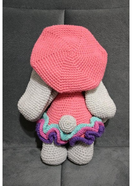 Lotushobievi Amigurumi Sevimli Elbiseli Tavşan 30CM