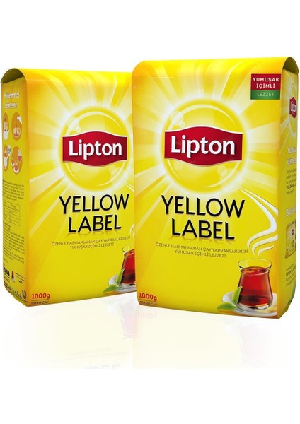 Yellow Label Dökme Çay 1000 gr x 2 Adet