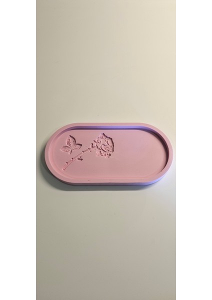 Beton Oval Sunum Tepsi(Çiçek Desenli Özel Model) fiyatları
