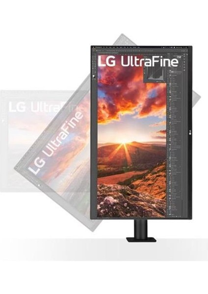 31.5 Lg 32UN880P-B IPS 5ms 60HZ 2xhdmı 1xdp Usb-C UHD 4K 3840X2160 Hoparlor Vesa Pıvot Sıyah