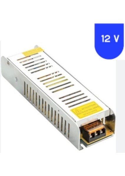 12 Volt 5 Amper Metal Slim Kasa Trafo