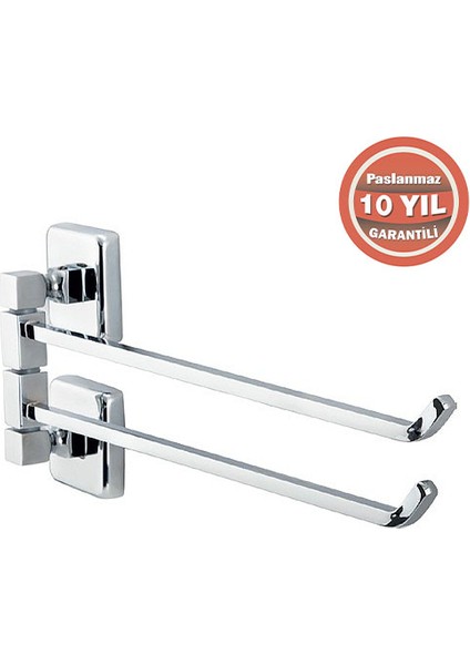 KU10-014 Paslanmaz Pirinç Kumru 2’li Döner Havluluk