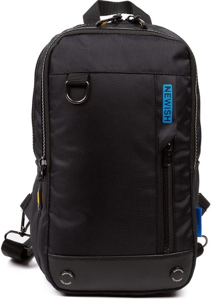 Erkek Kumaş Çapraz Göğüs ve Omuz Çantası newpolo158 - Mavi - Siyah fırsatları