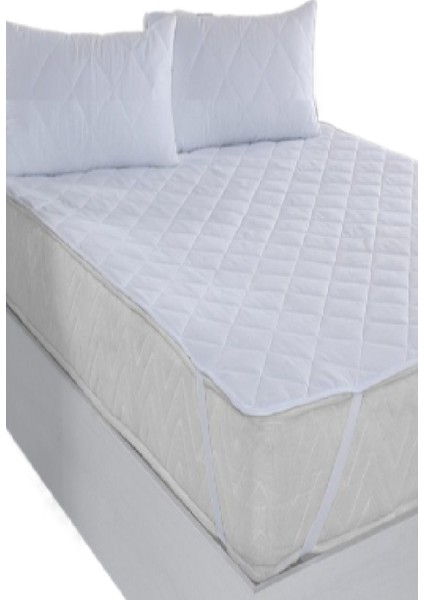 Kapitoneli Sıvı Geçirmez Alez 100X200 cm Tek Kişilik Köşe Lastikli