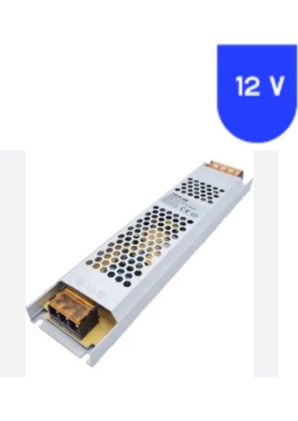 12 Volt 16.5 Amper Ultra İnce Slim Metal Kasa Eko Model Trafo