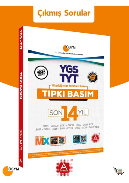 2010-2023 YGS-TYT Son 14 Yıl Tıpkı Basım Seti Çıkmış Sorular 14'lü Set