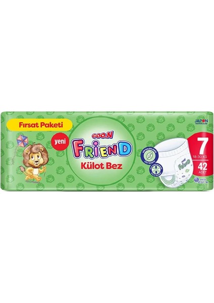 Friend Külot Bebek Bezi Beden:7 (17-30KG) Xx Large 84 Adet Ekonoik Fırsat Pk