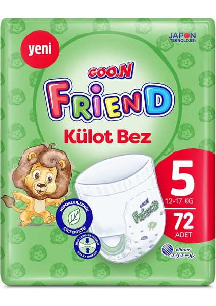 Friend Külot Bebek Bezi Beden:5 (12-17KG) Junior 216 Adet Aylık Fırsat Pk