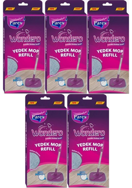 Wondero Yedek Paspas Mop Refill (5 Li Set)