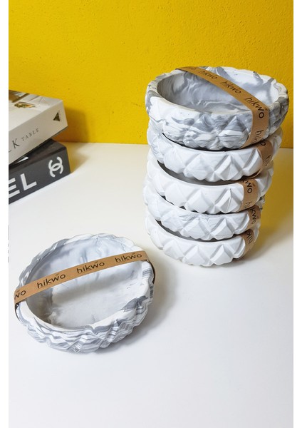 Mermer Desenli 6 Adet Büyük Boy Çerezlik – Çeyizlik – Hediyelik – Ev Hediyesi fiyatları