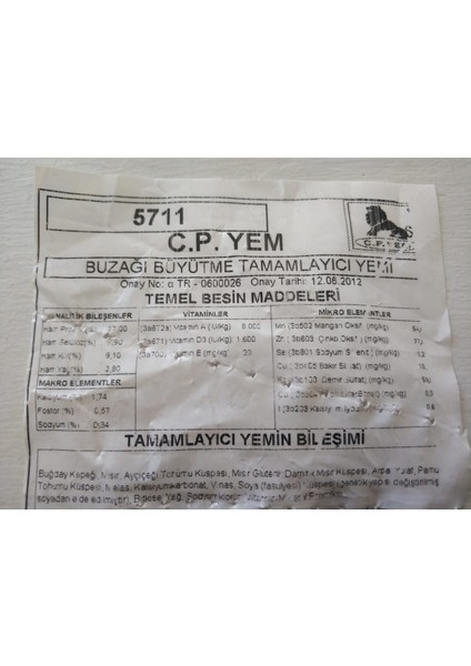 Cp Pelet Yem 3kg Tavşan,  Chinchilla, Ginepig, Hamster, Için Uygun Kemirgen Yemi.3kg