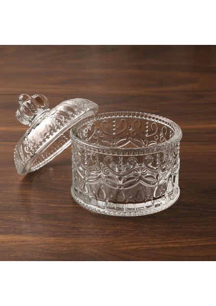 Şeffaf Cam Taç Şekerlik ROYALEKS-81194 modelleri