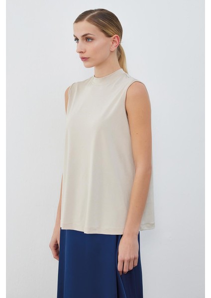 Ipek Örme Teva Kolsuz Iç Bluz Bej fiyatları