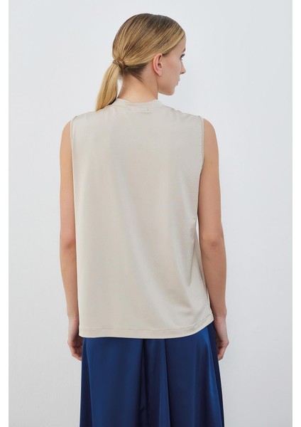 Ipek Örme Teva Kolsuz Iç Bluz Bej modelleri