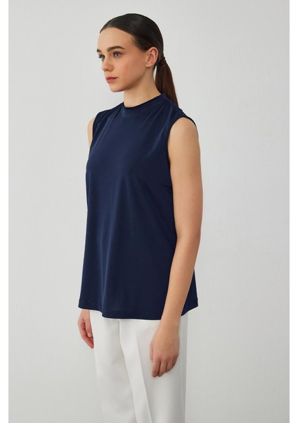 Ipek Örme Teva Kolsuz Iç Bluz Lacivert fiyatları