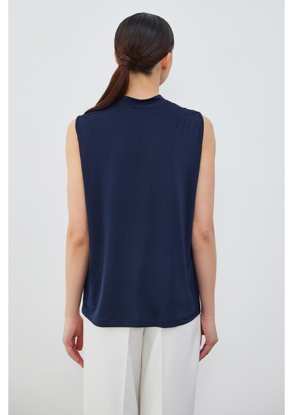 Ipek Örme Teva Kolsuz Iç Bluz Lacivert fırsatları