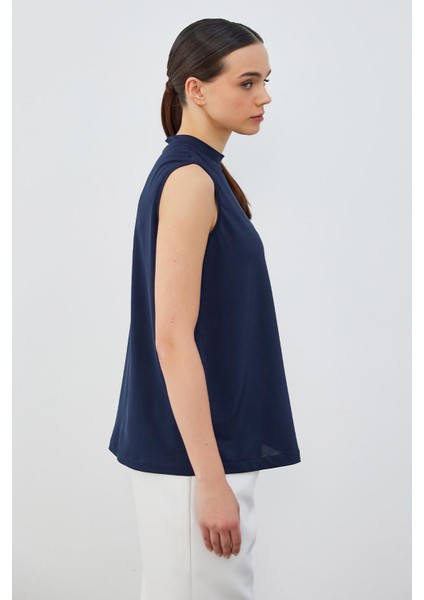 Ipek Örme Teva Kolsuz Iç Bluz Lacivert indirimleri