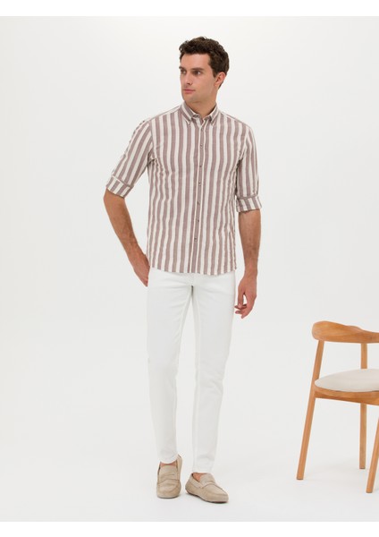 Erkek Beyaz Slim Fit Jean Pantolon 50266671-VR013 modelleri