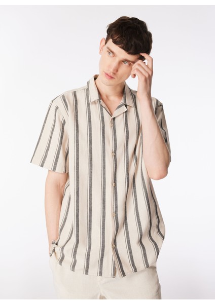Loose Fit Çok Renkli Erkek Gömlek L241478900 Kısa Kollu Gömlek modelleri