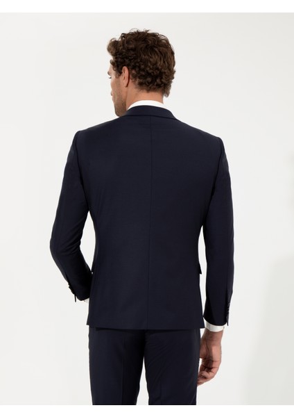 Erkek Lacivert Slim Fit Ceket 50258857-VR033