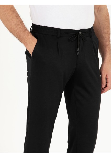 Erkek Siyah Slim Fit Kumaş Pantolon 50265279-VR046 indirimleri