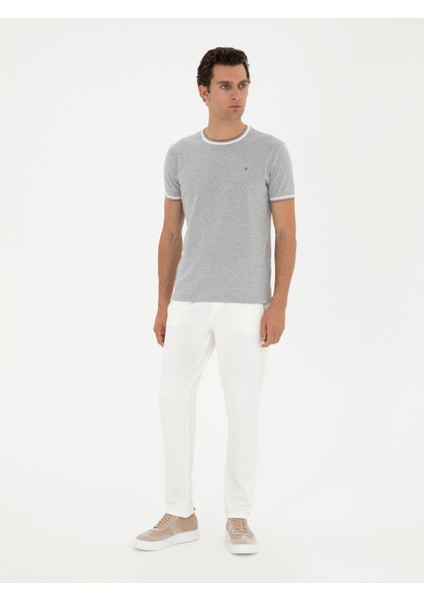Erkek Beyaz Slim Fit Eşofman Altı 50284607-VR013