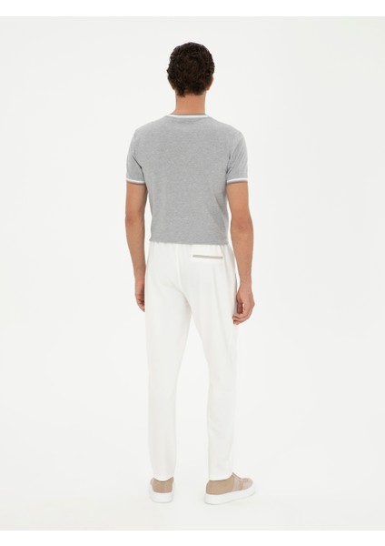 Erkek Beyaz Slim Fit Eşofman Altı 50284607-VR013 fırsatları