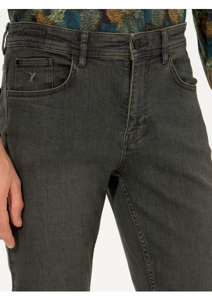 Erkek Yeşil Slim Fit Jean Pantolon 50259340-DN0030 indirimleri
