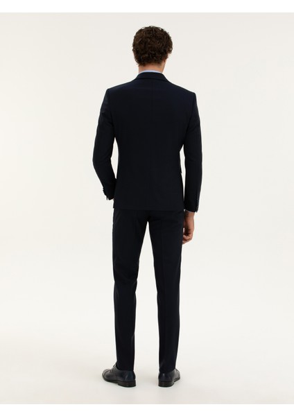 Erkek Lacivert Slim Fit Kumaş Pantolon 50277603-VR033 fırsatları
