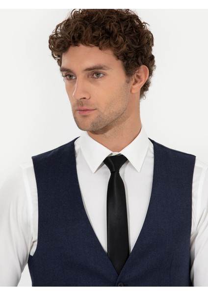Erkek Lacivert Slim Fit Yelek 50260062-VR033 fiyatları
