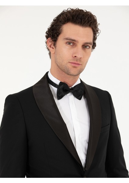 Erkek Siyah Slim Fit Smokin Damatlık 50267712-VR046 fiyatları