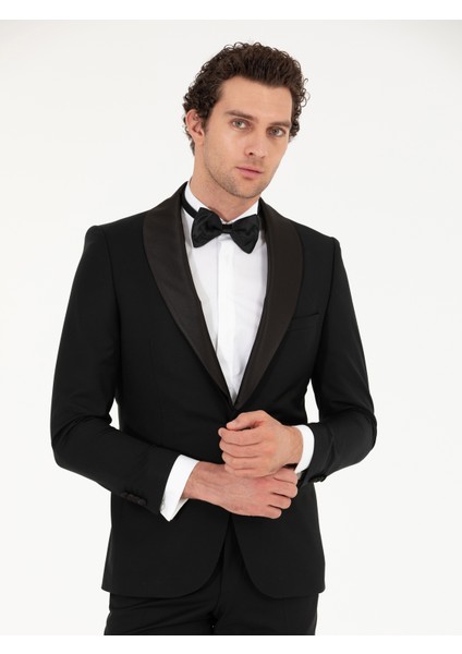 Erkek Siyah Slim Fit Smokin Damatlık 50267712-VR046 modelleri