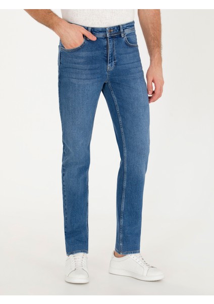 Erkek Mavi Regular Fit Jean Pantolon 50268882-DN0022 fiyatları