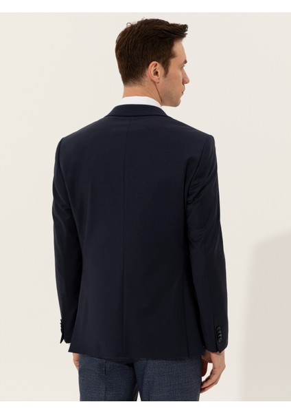 Erkek Lacivert Slim Fit Ceket 50250843-VR033