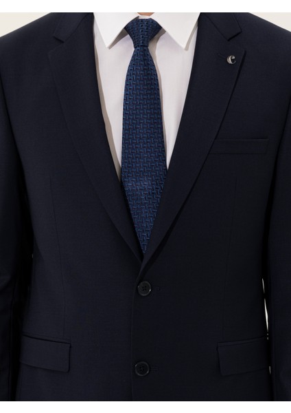 Erkek Lacivert Slim Fit Ceket 50250843-VR033