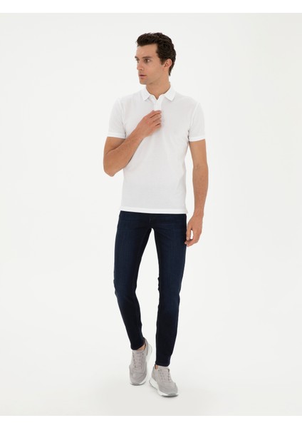 Erkek Lacivert Jean Pantolon 50285438-VR033