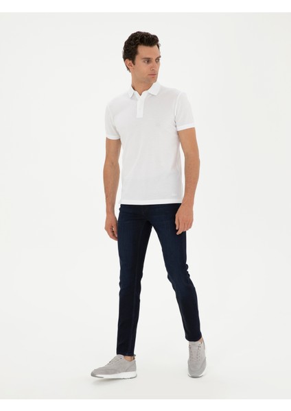 Erkek Lacivert Jean Pantolon 50285438-VR033