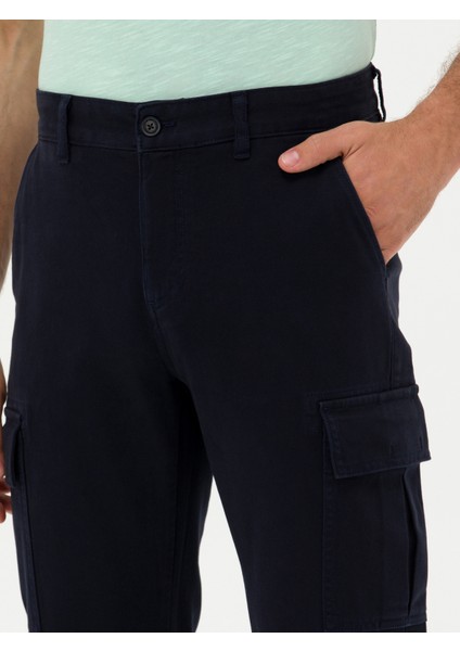 Erkek Lacivert Carrot Fit Kanvas Pantolon 50264922-VR033 indirimleri