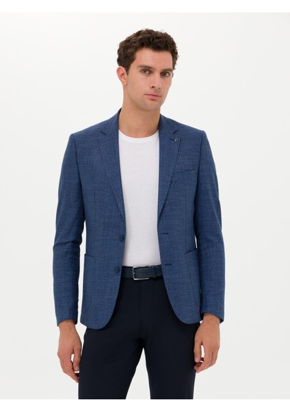 Erkek Lacivert Slim Fit Ceket 50264774-VR033