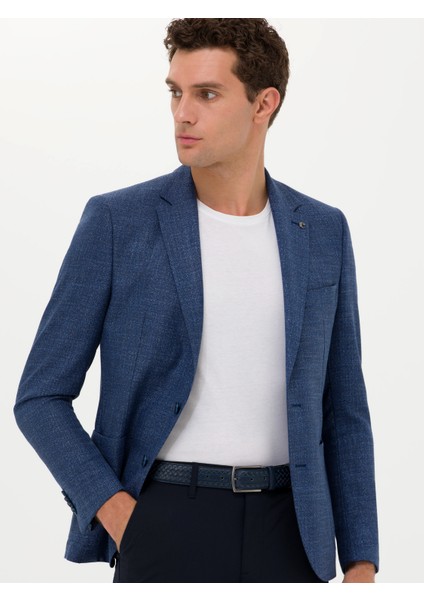 Erkek Lacivert Slim Fit Ceket 50264774-VR033