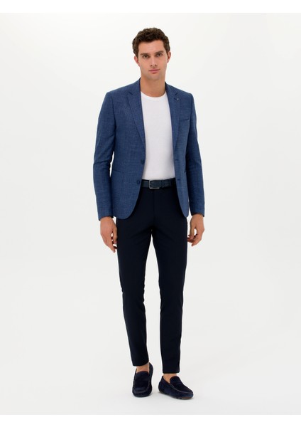 Erkek Lacivert Slim Fit Ceket 50264774-VR033