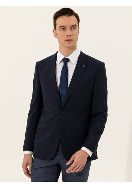 Erkek Lacivert Slim Fit Ceket 50250843-VR033