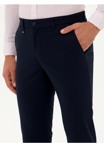 Erkek Lacivert Pantolon (Kanvas-Chino) 50266747-VR033