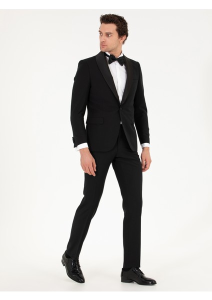 Erkek Siyah Slim Fit Smokin Damatlık 50269391-VR046 fırsatları