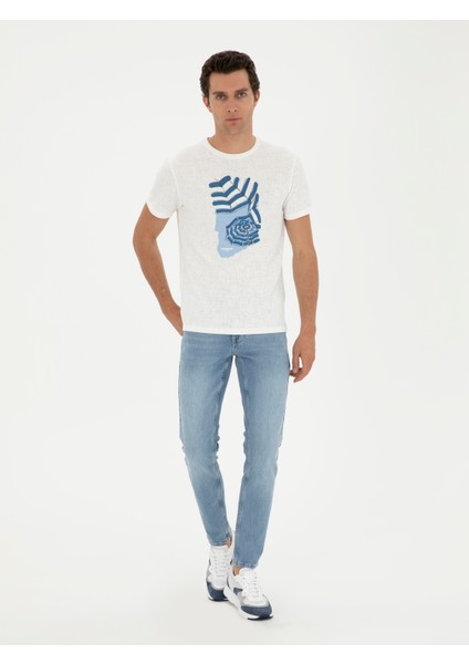 Erkek Açık Mavi Jean Pantolon 50285607-VR003