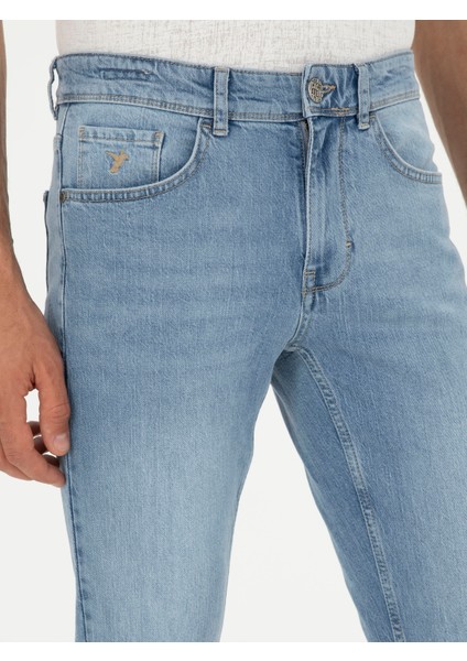 Erkek Açık Mavi Jean Pantolon 50285607-VR003